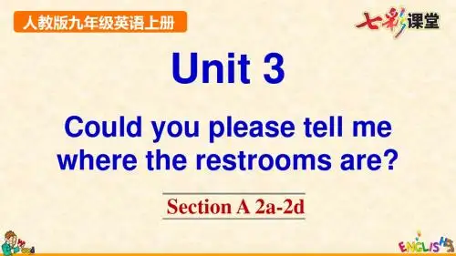 新PEP人教版九年级上册英语Unit 3 Section A 2a-2d