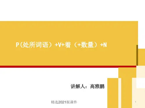 对外汉语教学存现句
