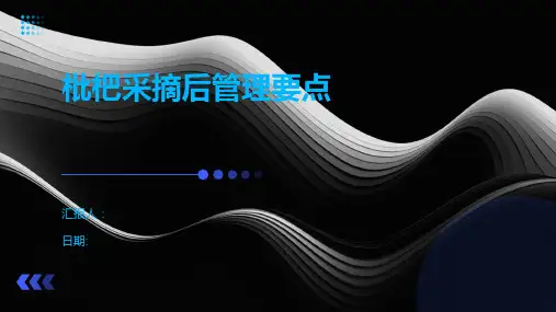 枇杷采摘后管理要点
