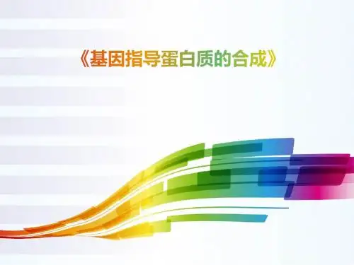 人教版高中生物必修二第4章第1节基因指导蛋白质的合成 课件(共70张PPT)
