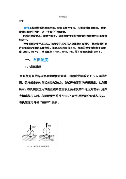 硬度知识