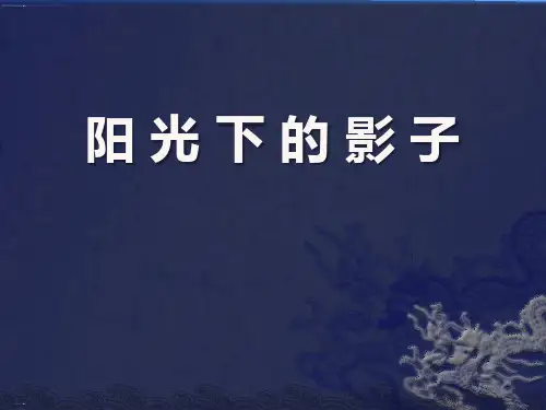 阳光下的影子_陪伴我们的日与月PPT课件