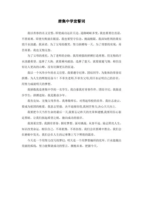 宣誓词
