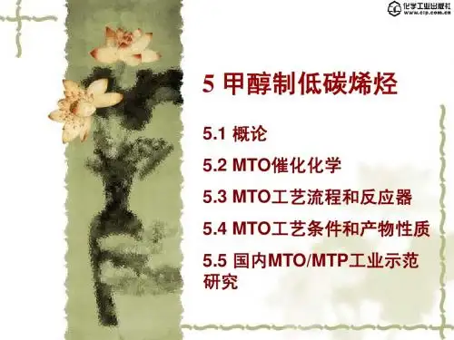 天然气化工工艺学   第05章 甲醇转化制低碳烯烃