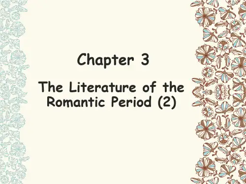 美国文学课件4The Literature of the Romantic Period 2
