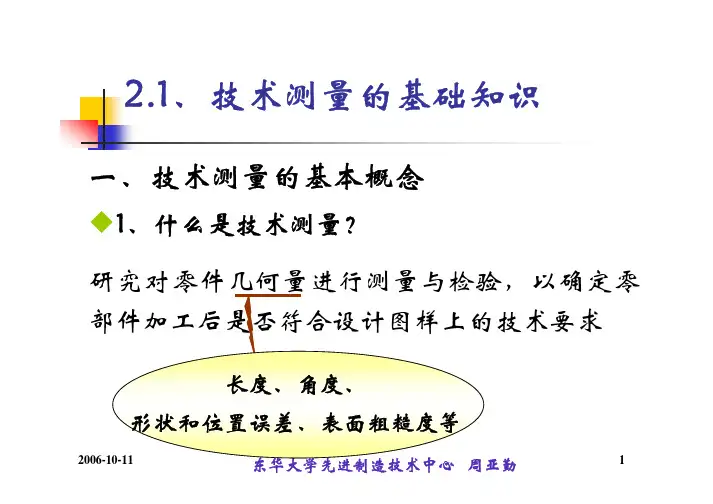 技术测量的基础知识
