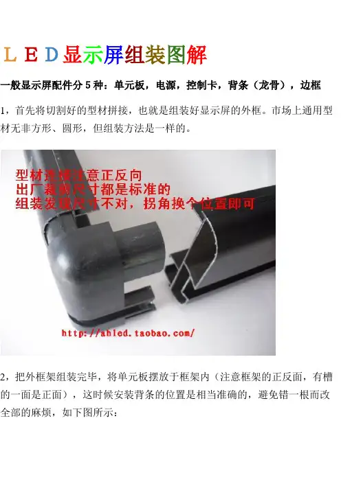 LED显示屏组装图解