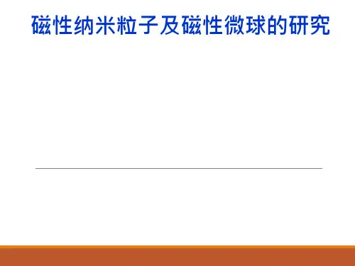 磁性纳米粒子及磁性微球的研究课件