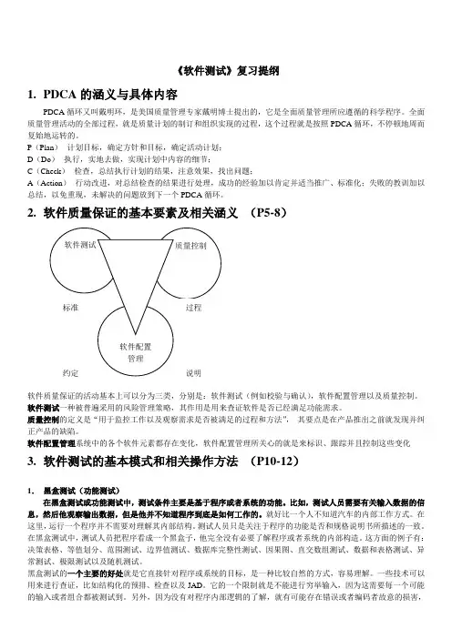 软件测试复习重点