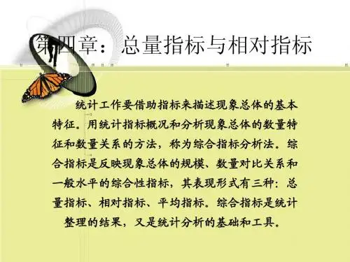 第四章 综合指标和相对指标