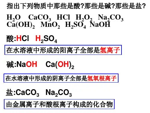沪教化学下册第7章2常见的酸和碱(共75张PPT)