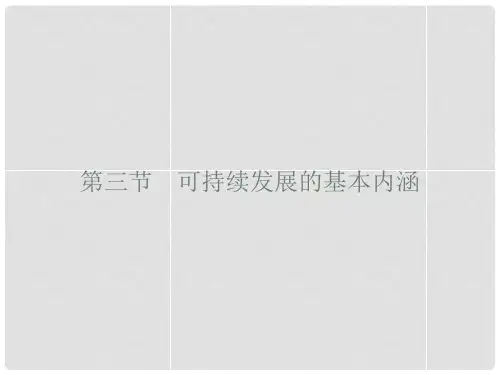 高中地理 第四章 人类与地理环境的协调发展 4.3 可持