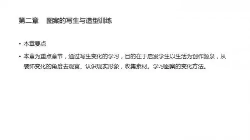 第二章    图案的写生与造型训练