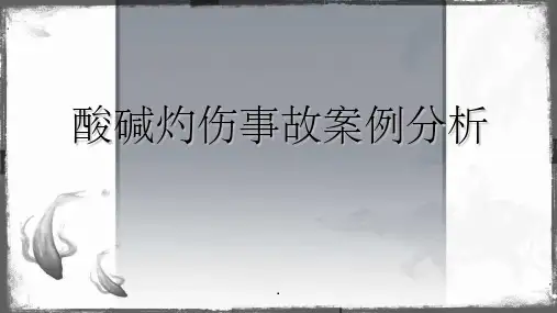 酸碱灼伤事故案例分析ppt课件