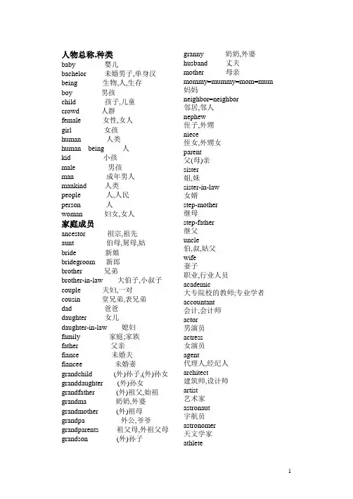 高考英语单词3500分类记忆解析