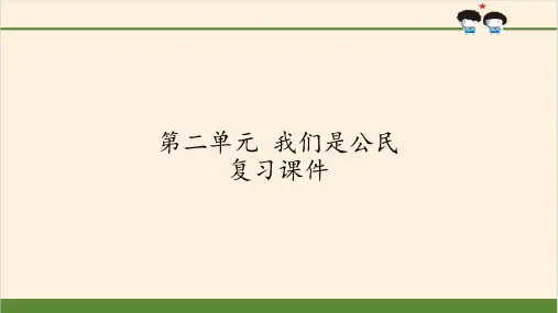 六年级上道德与法治课件PPT 我们是公民 复习课件人教1【新部编版】