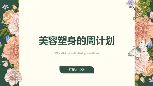 美容塑身的周计划让你如愿拥有完美身材