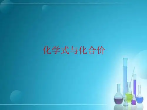 化学式与化合价PPT课件35(20份打包)1