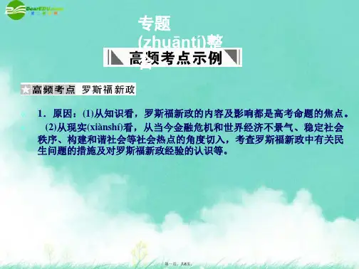 高考历史一轮复习 6《罗斯福新政与当代资本主义》专题整合课件 人民版必修2