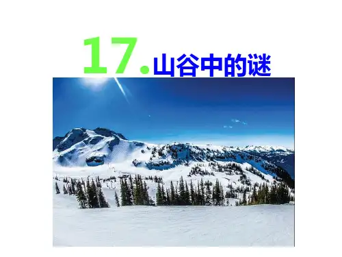 六年级下册语文课件17 山谷中的谜底(共21张PPT) _苏教版