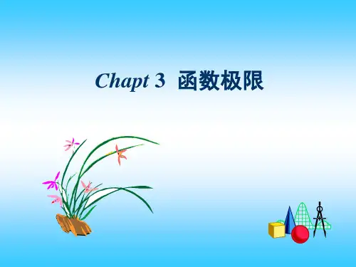 数学分析之函数极限