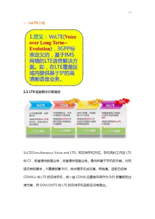 VoLTE全部知识点