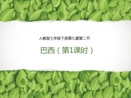 《巴西》精品课件(第1课时)