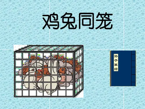 五年级上册数学课件-9.1鸡兔同笼冀教版共12张PPT