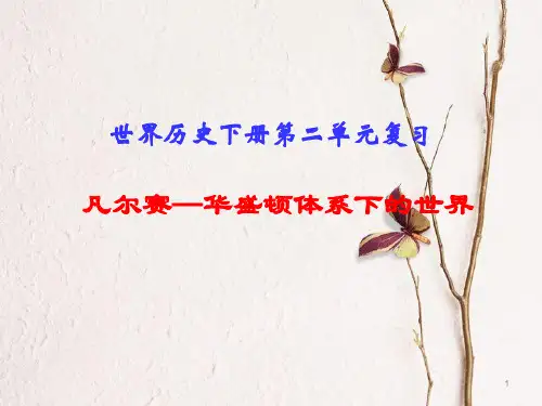 中考历史一轮复习 世现史 第二单元 凡尔赛—华盛顿体系下的世界课件.ppt