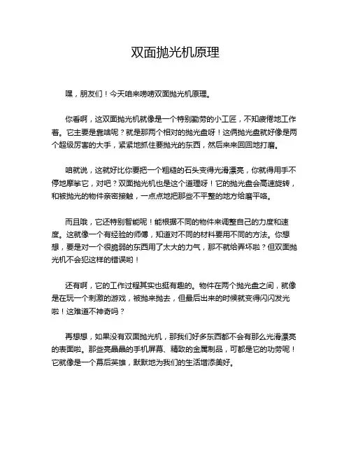 双面抛光机原理