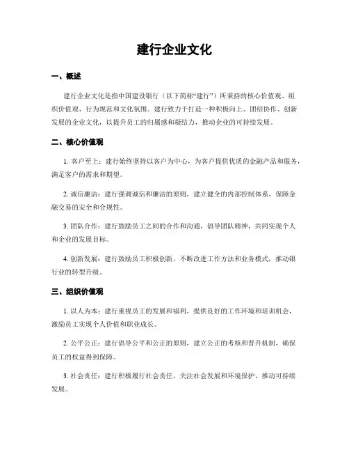 建行企业文化