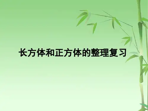13.长方体和正方体的整理与复习
