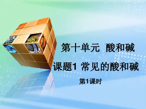 课题1·常见的酸和碱(1) ppt课件