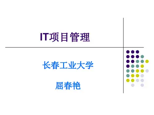 IT项目管理教学课件全套讲义自作-601页精品文档