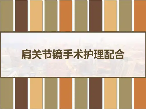 肩关节镜手术护理配合 PPT