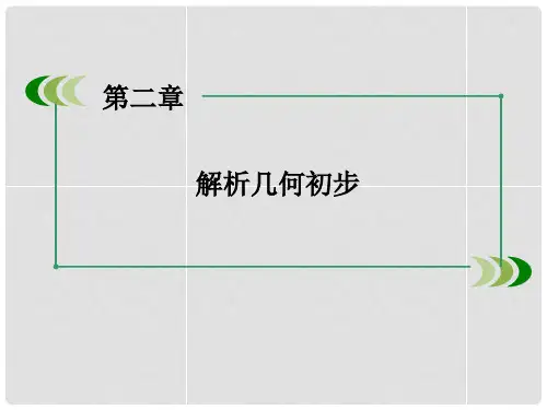 高中数学 2.1.1 直线的倾斜角和斜率课件 北师大版必修