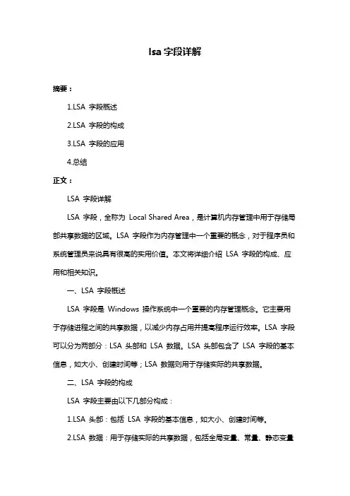 lsa字段详解