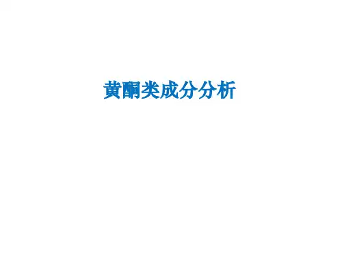 黄酮类成分分析