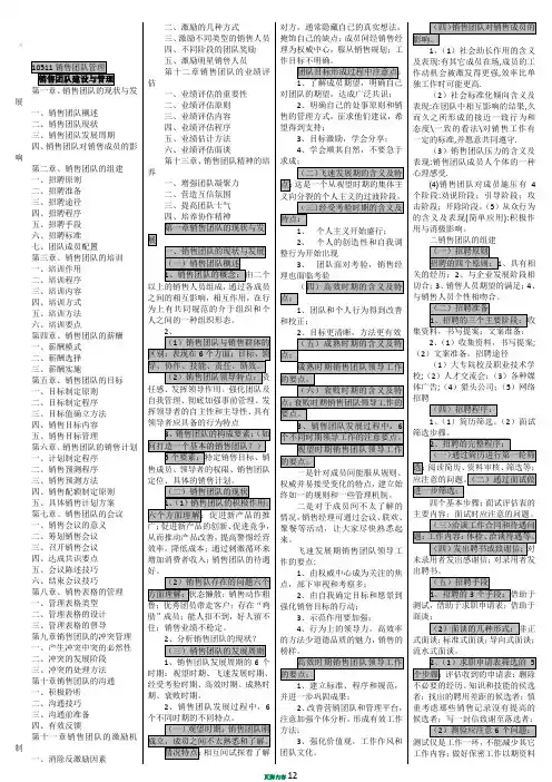 10511销售团队管理