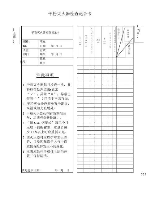 (完整版)灭火器点检表