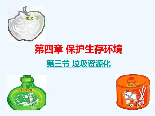 慈利一中高中化学-4-3垃圾资源化课件