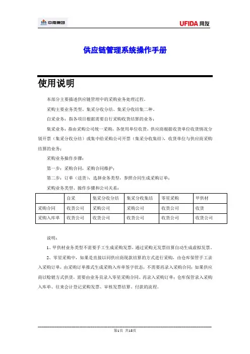 供应链管理系统操作手册