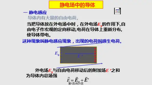 静电场中的导体PPT课件