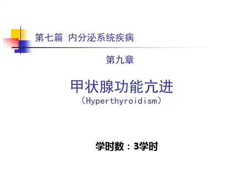 甲状腺功能亢进症精品PPT课件