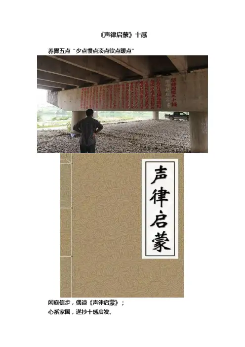 《声律启蒙》十感