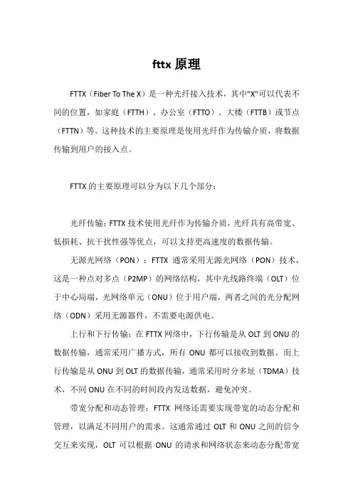 fttx原理