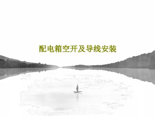 配电箱空开及导线安装共26页PPT