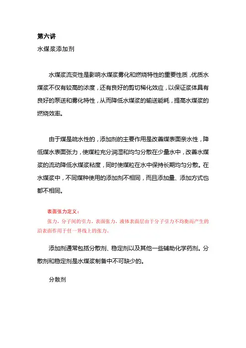水煤浆添加剂