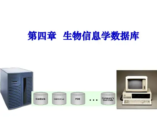 第四章生物信息学数据库(一)主要库及其文件格式