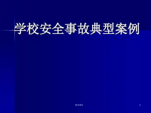 学校安全事故典型案例